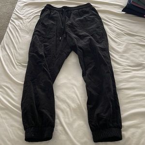 Velvet Heart Brand, black corduroy joggers, size S